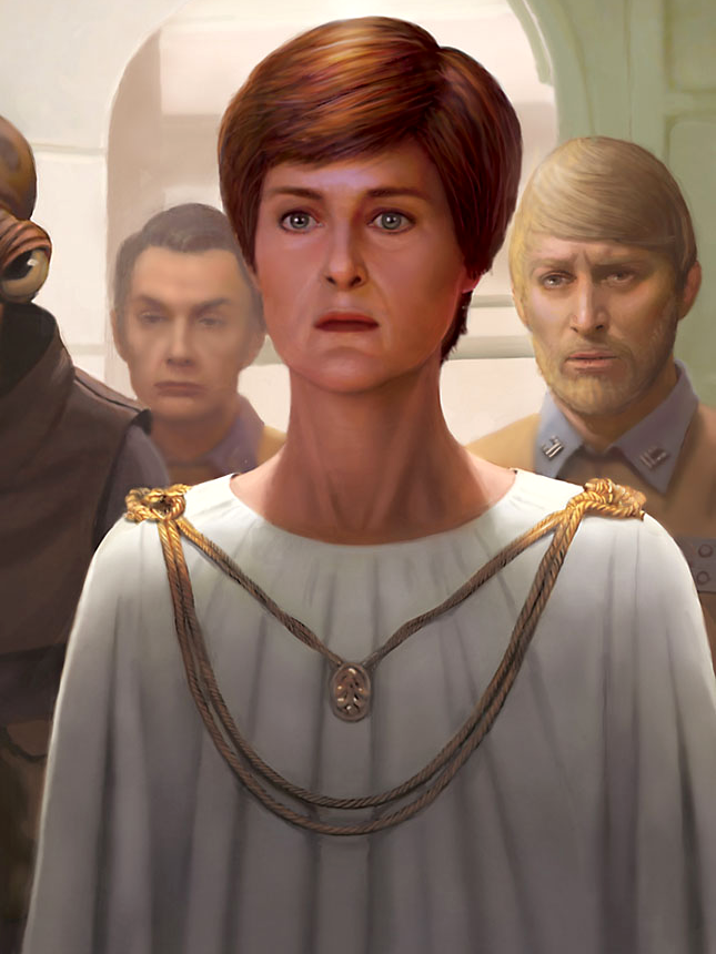 The Senate was restored under Chancellor Mon Mothma of the New Republic.