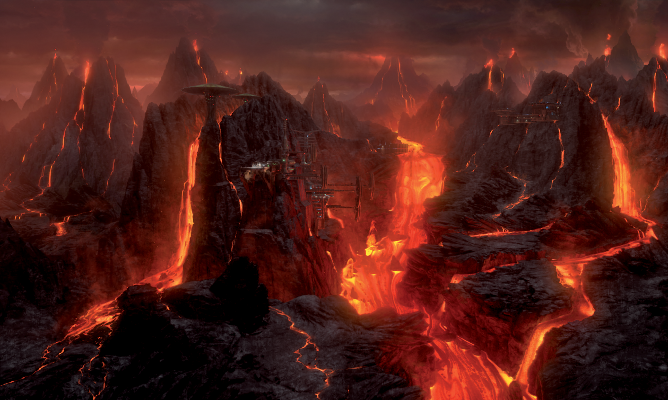 Mustafar was a major setting in Revenge of the Sith