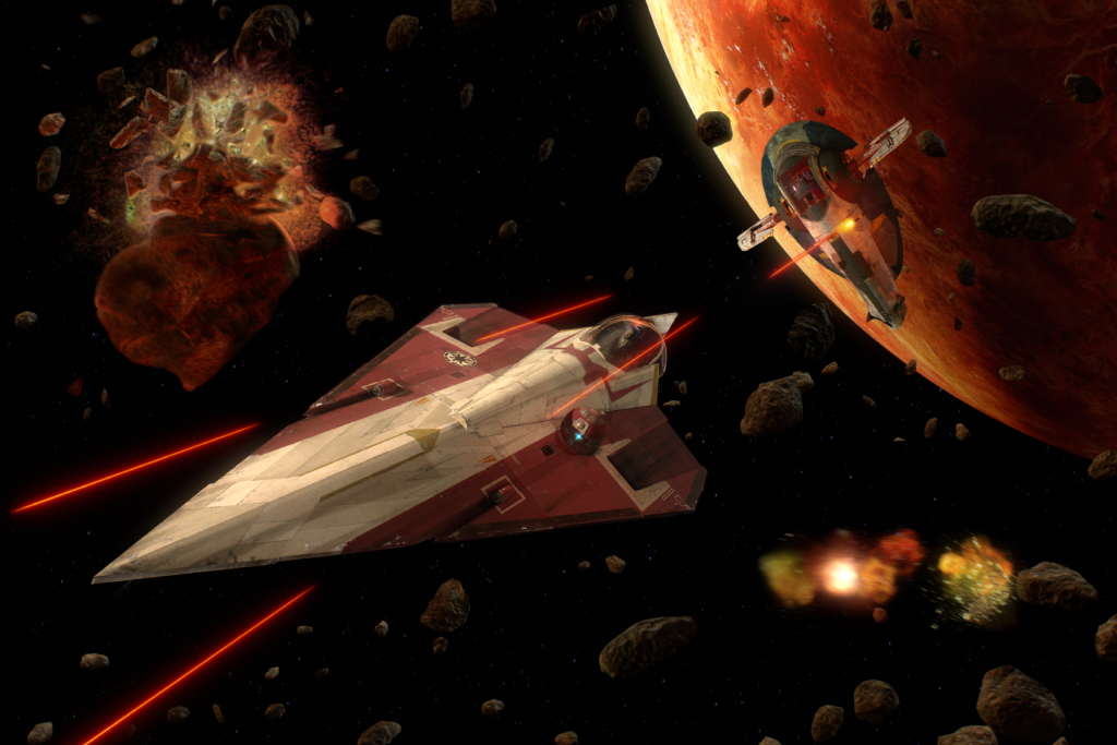 Dogfight over Geonosis appearance in Common Appearance