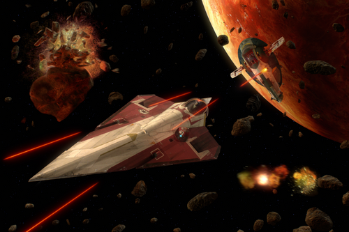 Pursuit over Geonosis