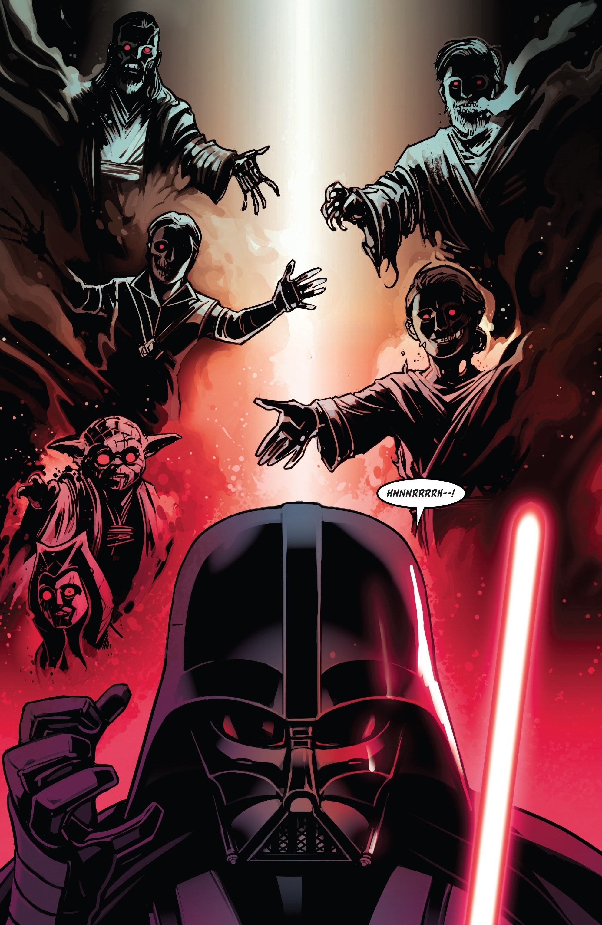 Darth Vader is attacked by memories of his past