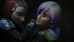 Bo-Katan yells at Sabine