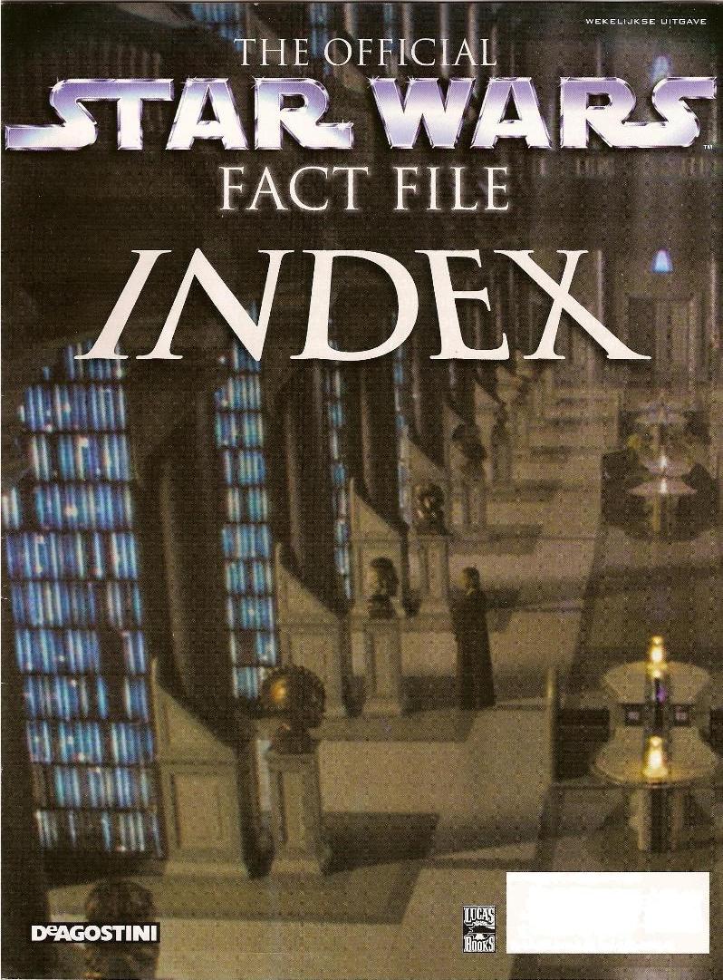 The Official Star Wars Fact File Index appearance 