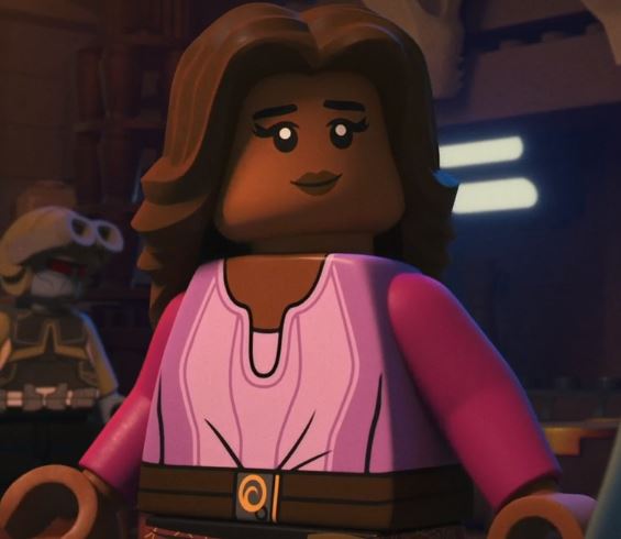 In LEGO Star Wars: All-Stars, the prisoner is named Lena Freemaker.