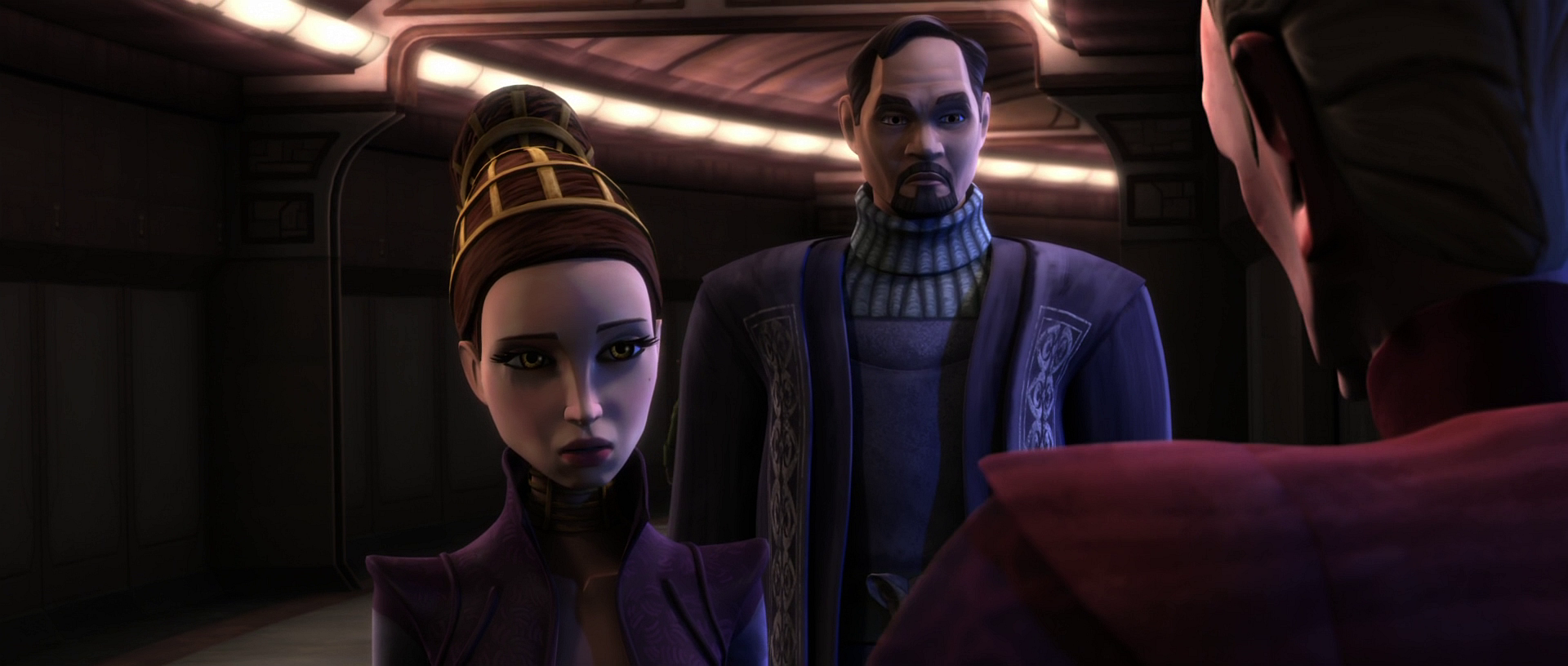 Chancellor Palpatine managed to uncouth that the Padmé on Coruscant was, in fact, a double.