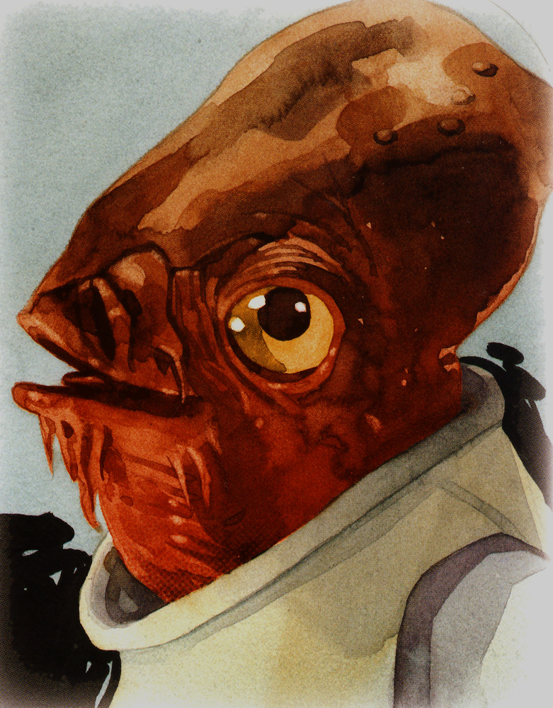 Captain Gial Ackbar, leader of the Mon Calamari Resistance.