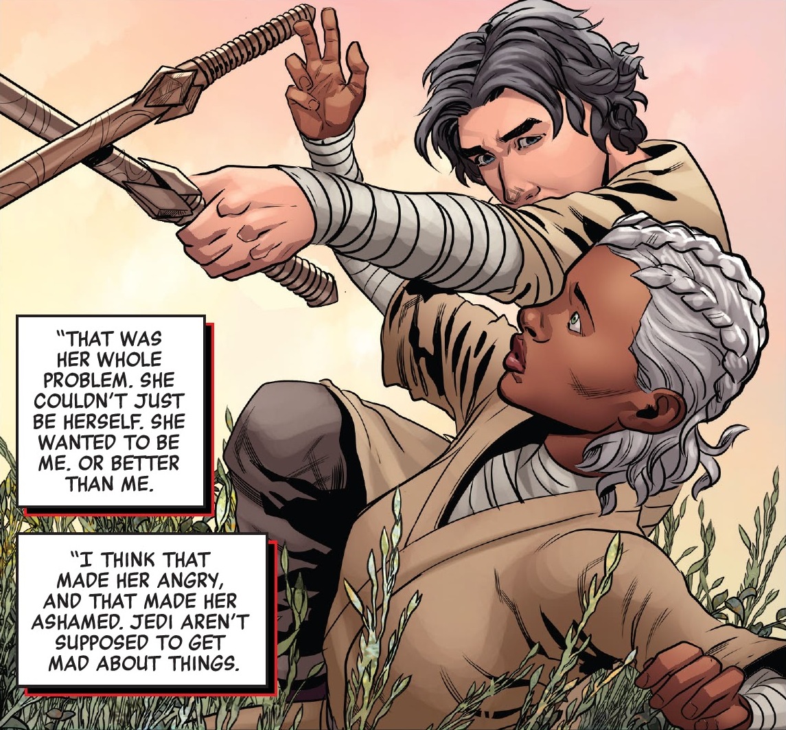 Solo found a rival within Voe, a fellow student, during his time at Skywalker's Jedi temple.