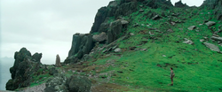 Luke and Rey on Ahch-To