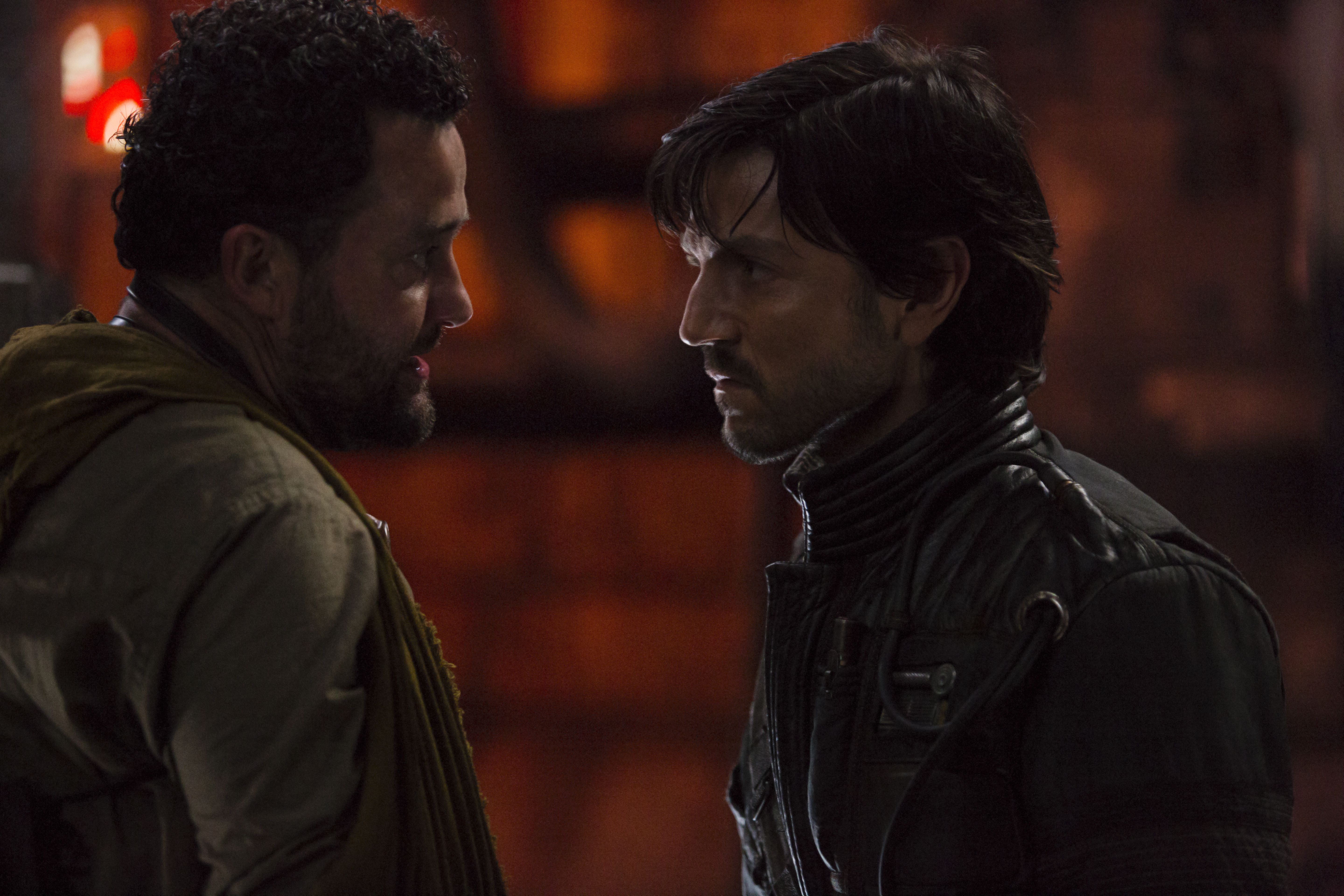 Cassian Andor and Tivik meeting on the Ring of Kafrene