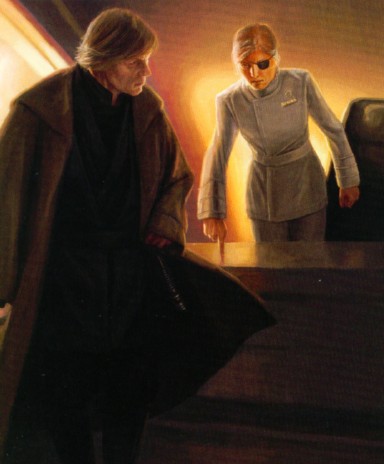 The psychosis that Abeloth inflicted on some Jedi exacerbated tensions between Daala's government and the Force users, with Luke Skywalker being exiled from Coruscant.