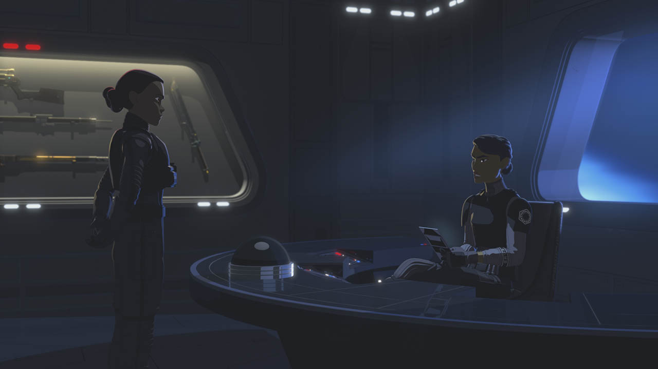 Tierny tried to mentor Tam into becoming a pilot and servant of the First Order.