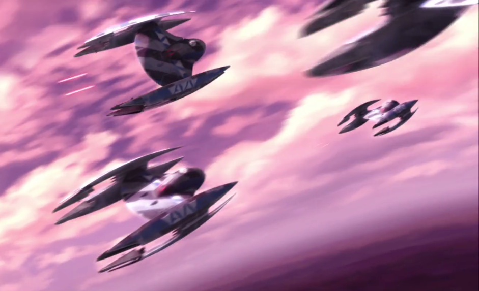 Vulture droids strafed Republic ground troops at the Battle of Teth.