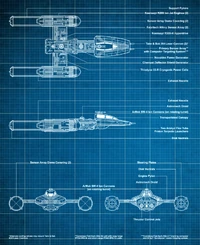 アーマー・プレートをはぎ取られたBTL-A4 Yウイングの詳細図