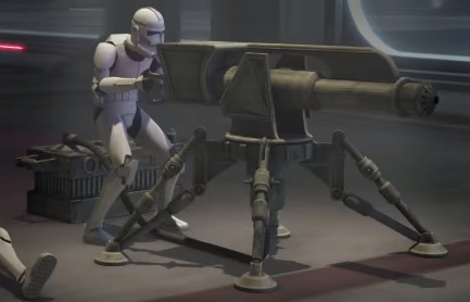 A type of heavy repeating blaster cannon operated by the Republic