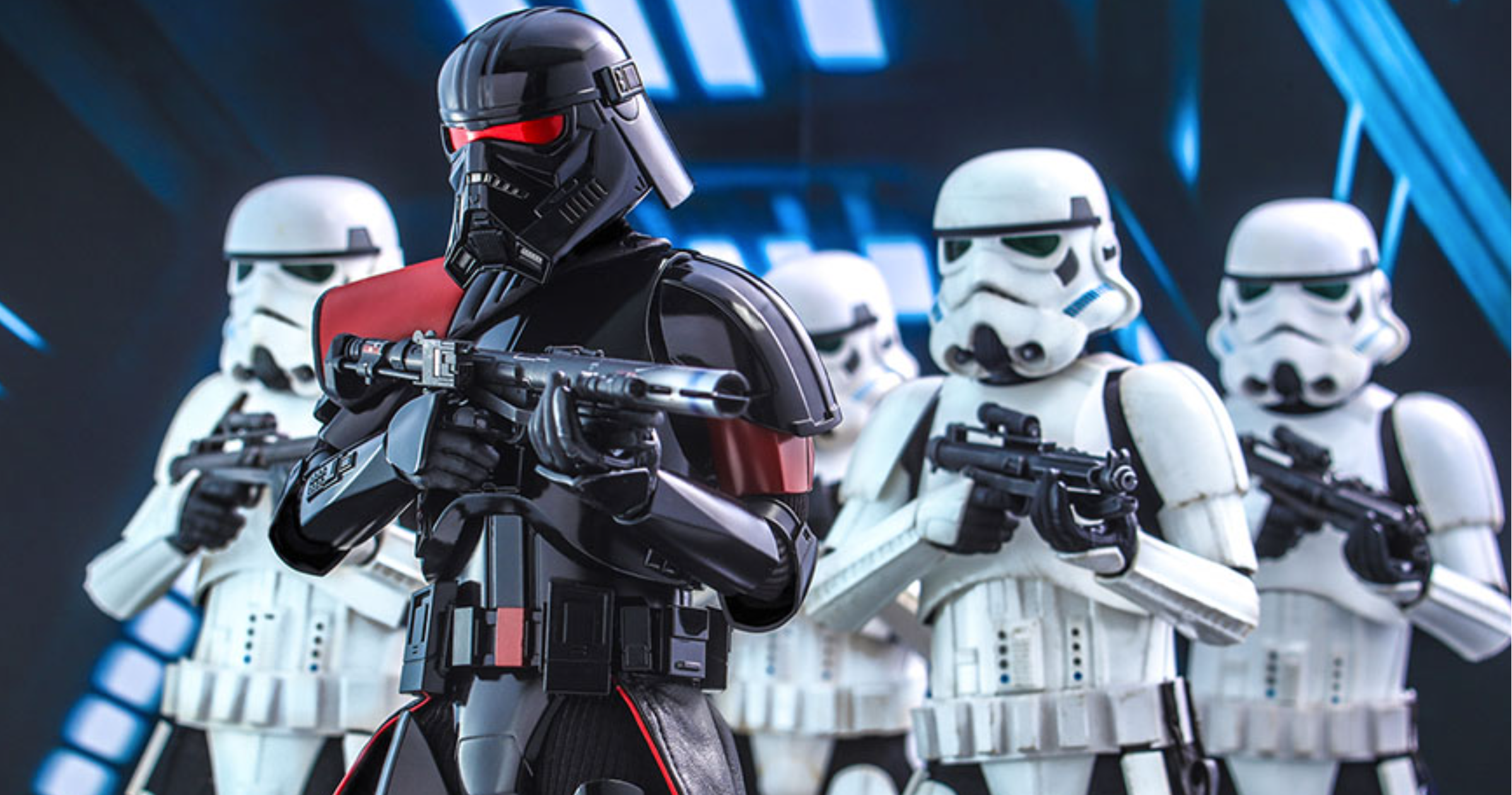 Phase II Purge Trooper armor was closer in design to standard stormtrooper gear than the phase I set, yet its wearers still stood out as a unique figure amongst Imperial ranks.