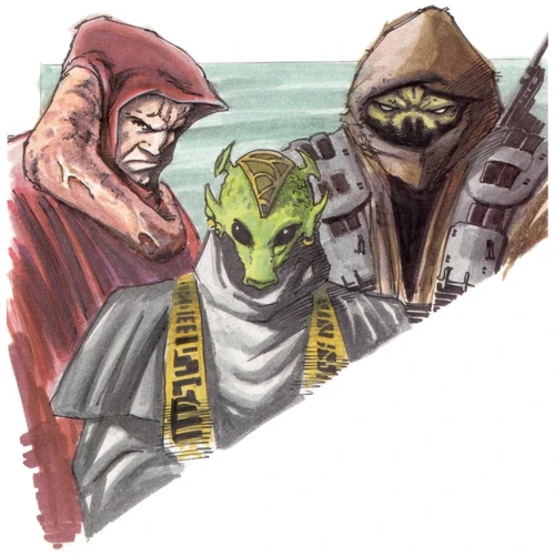 Slerog Fenn and Henchmen