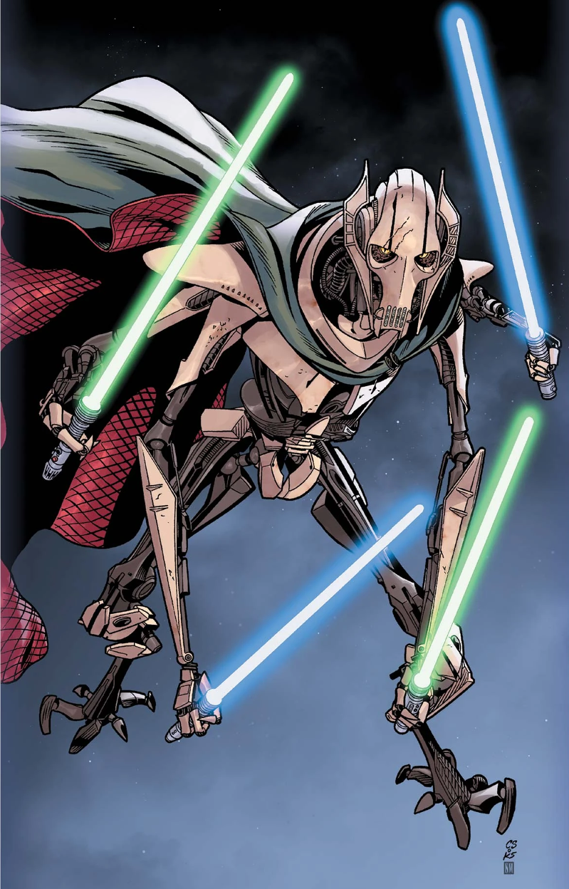 Grievous as a cyborg warrior