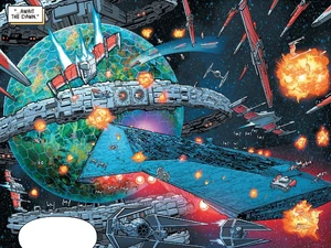 Qi'ra's plans to topple the Sith fail at the Amaxine Station, though her efforts in destabilizing the Empire succeeded, and her agents had alerted the Rebellion to a second Death Star.