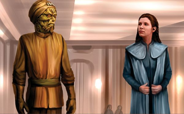 President Leia Organa Solo was concerned that A'baht's search for the Black Fleet could jeopardize negotiations with Yevethan Viceroy Nil Spaar.