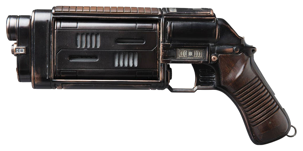 Clem's blaster pistol appearance 