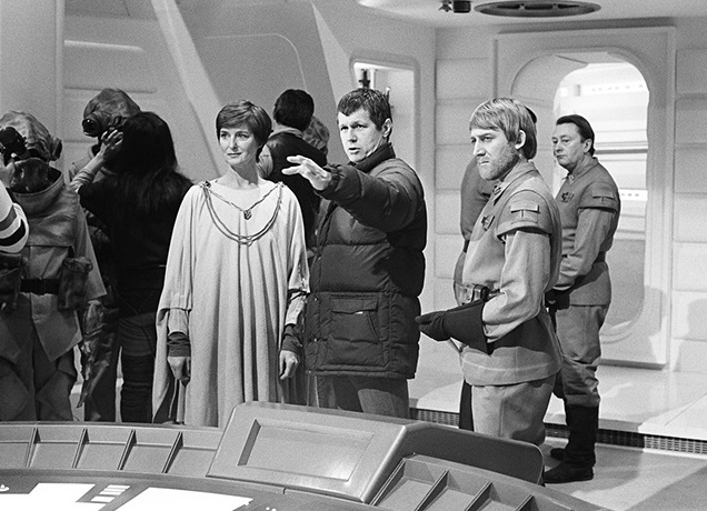 Filming of the rebel briefing scene, where Blissex appeared in, took place in February 1982.