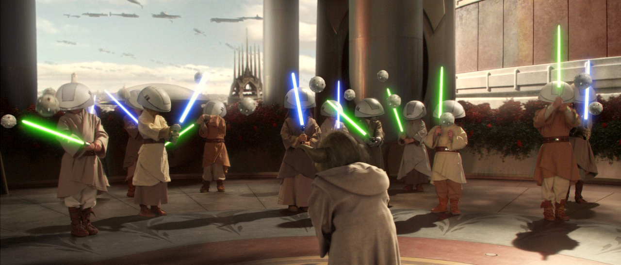 The new generation of Jedi Knights began their training as younglings under the guidance of Grand Master Yoda.