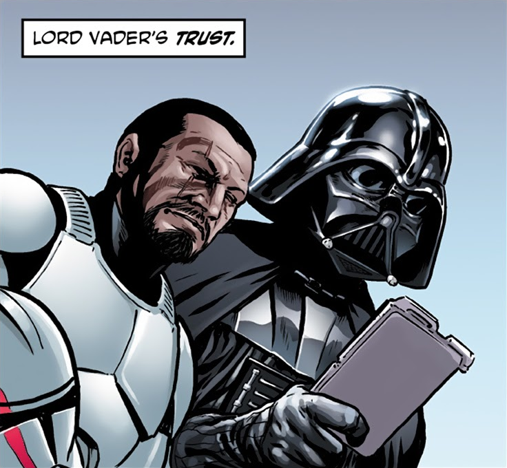 Darth Vader was trustful of the ex-clone trooper Hock Malsuum.