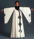 White travel robe
