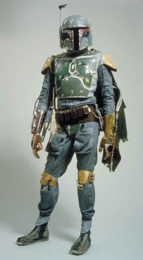 Boba Fett, wearing his Mandalorian armor