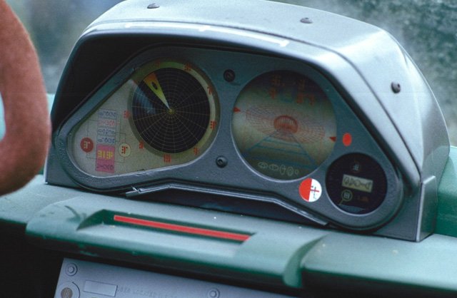 A flash speeder console display