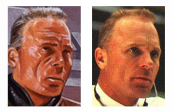 Kal Skirata (left) and Ed Harris (right)