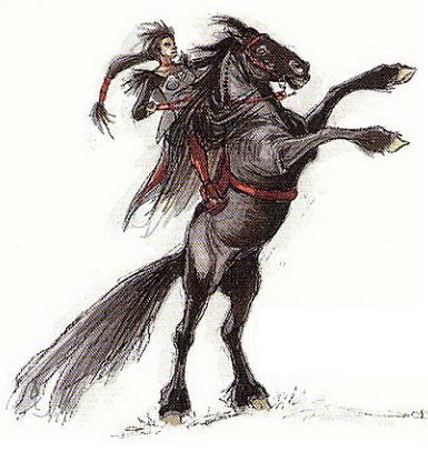 A Dathomiri horse and its rider