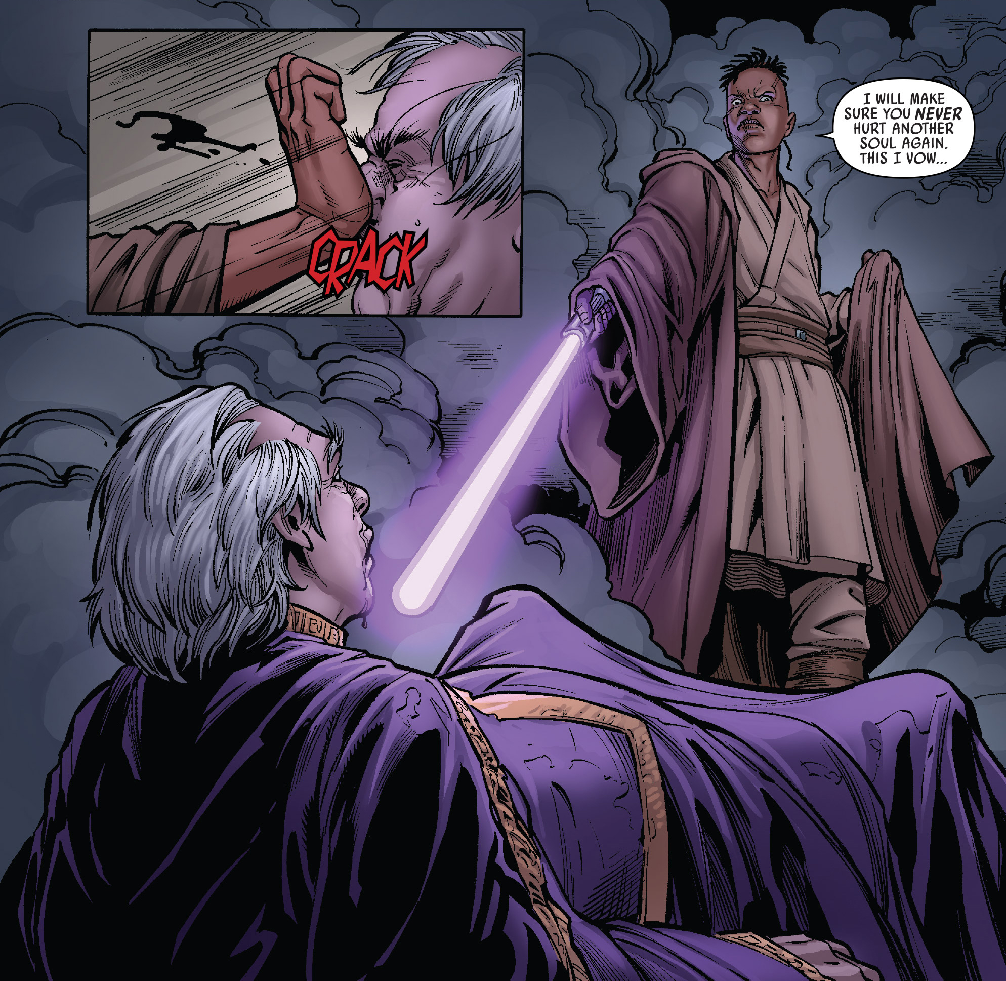 Windu devoted his life to the Jedi Order, but struggled in his youth to temper his emotions.