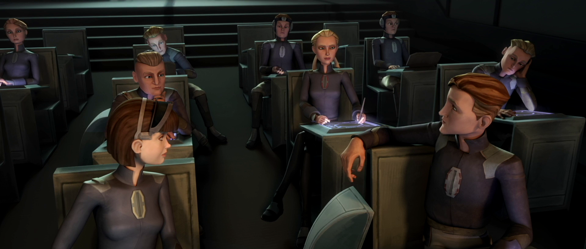 During the Clone Wars, Amis studied politics alongside his friends Korkie Kryze, Lagos, and Soniee.