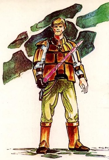 Kenner's concept art for Luke Skywalker.