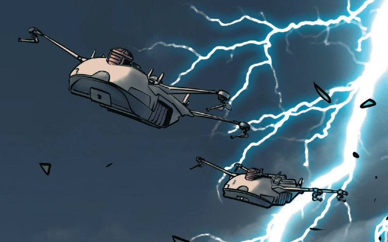 Naboo firespeeders during Operation Cinder