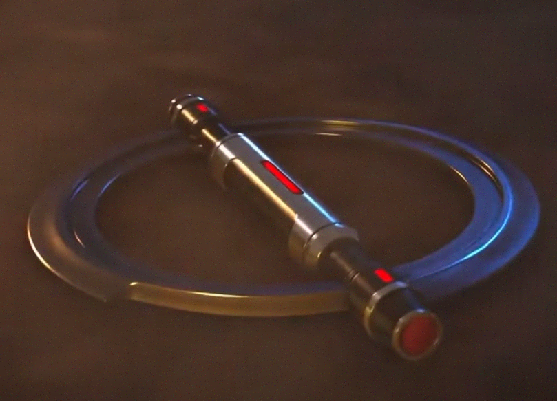 The Inquisitor's lightsaber.