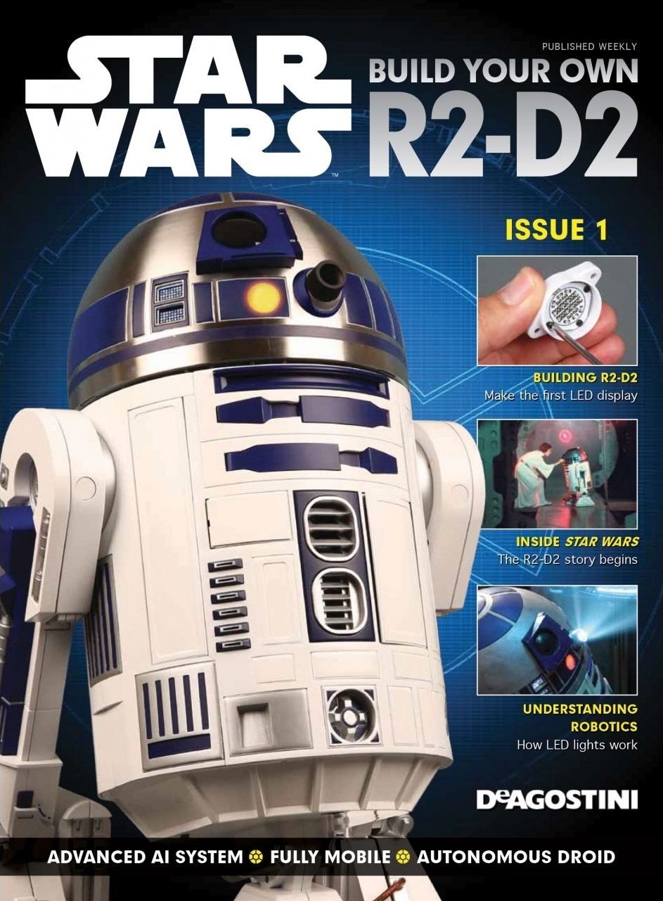 1:2 SCALE DEAGOSTINI STAR WARS BUILD YOUR OWN R2-D2 ISSUE 36 COMPLETE WITH PART 