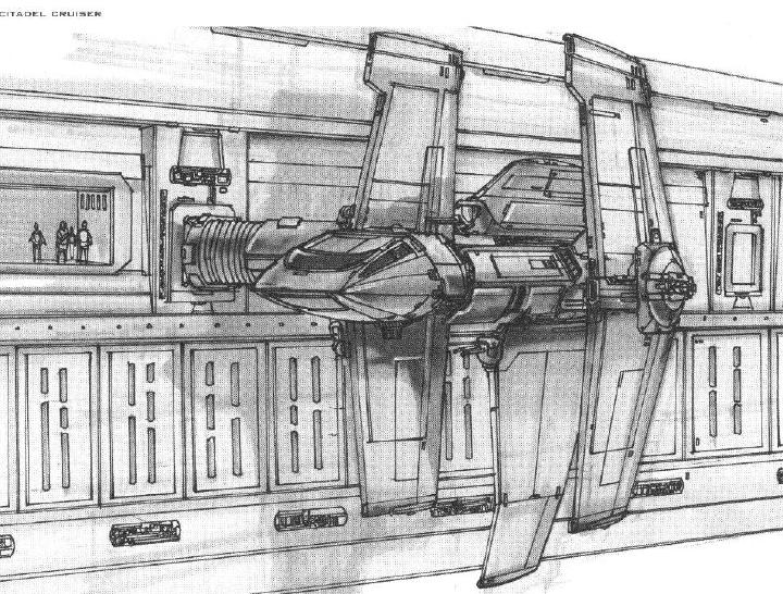 The earliest image of a Citadel, showing docking via cofferdam.