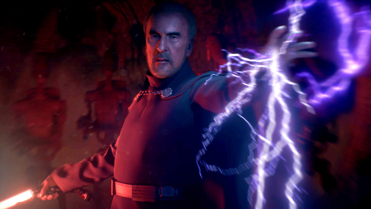 Dooku was a powerful Force wielder and a master lightsaber duelist.