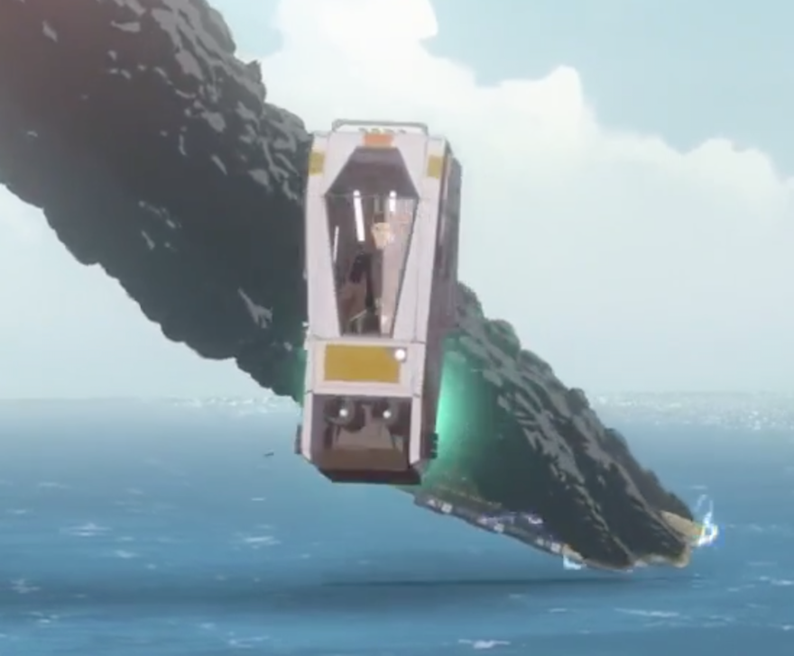 Kazuda Xiono in a Darius G escape pod