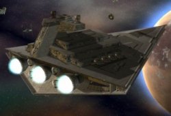 The Imperial star destroyer Implacable