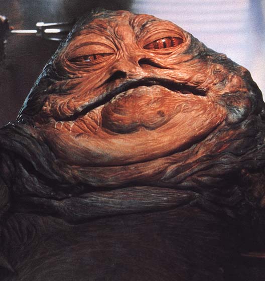 Jabba the Hutt, "the slimiest thing in the galaxy"