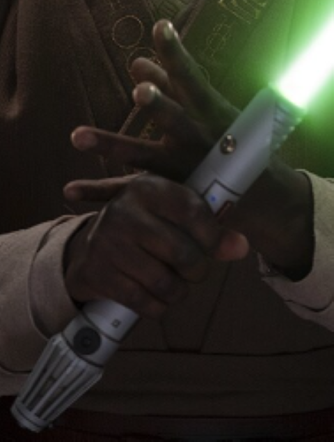 Kelleran Beq's lightsaber appearance in Common Appearance