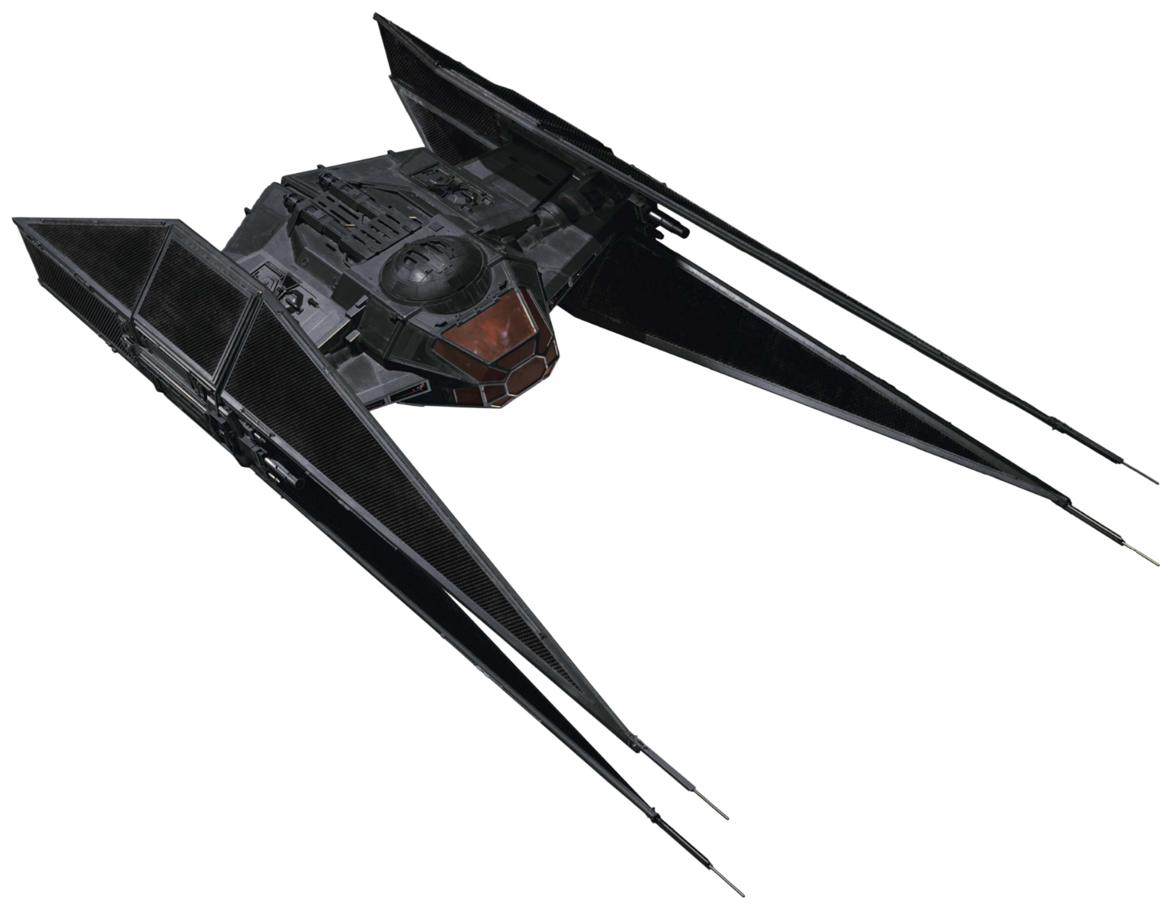 The First Order TIE silencer incorporated various features from the TIE Defender prototypes that Skerris flew.