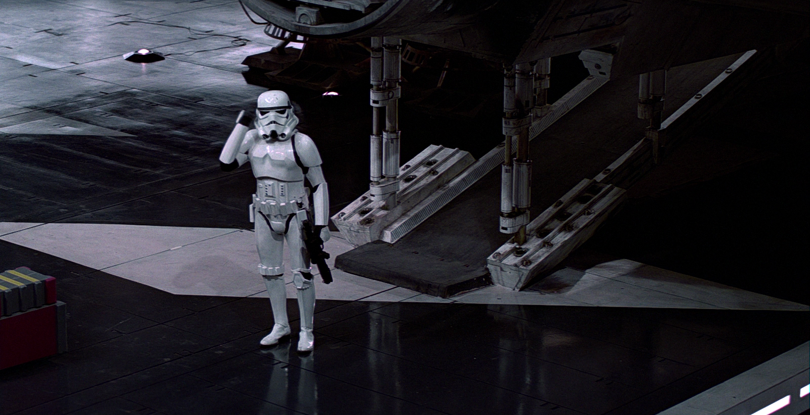 Wearing TK-421's armor, Luke Skywalker pretended TK-421's helmet had a bad transmitter.