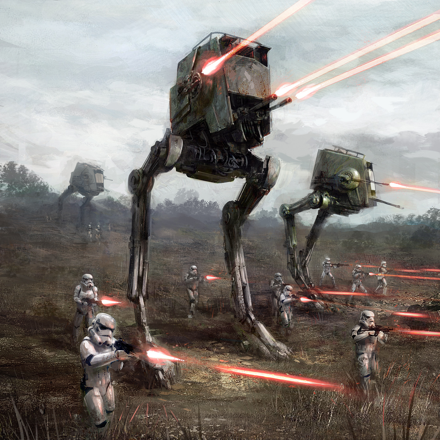 Walkers were the critical component of the Imperial Ground Forces.