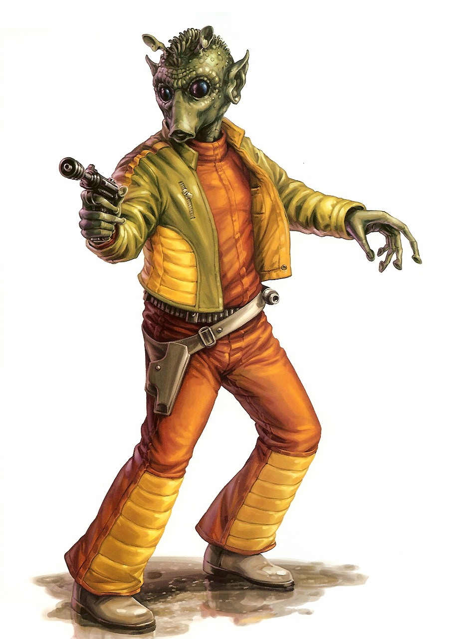 Rule 63 cosplay for Star Wars Day - it's genderbent Greedo