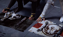 Arcann and Thexan banners