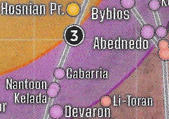 Cabarria was situated along the Corellian Trade Spine.